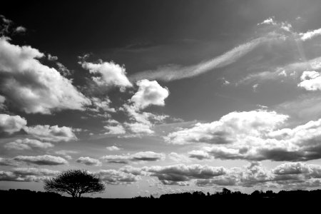 Sky, Cloud, Black And White, Monochrome Photography