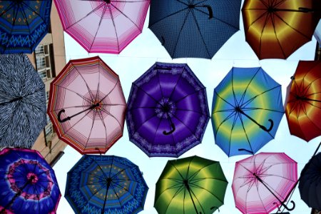 Umbrella, Purple, Fashion Accessory, Circle photo