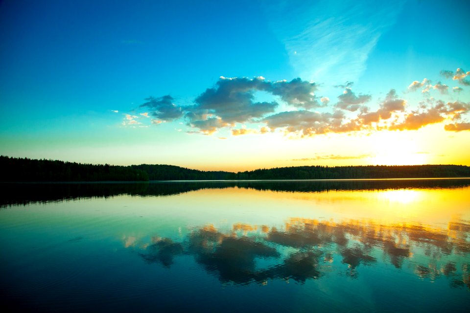 Reflection, Sky, Water, Nature