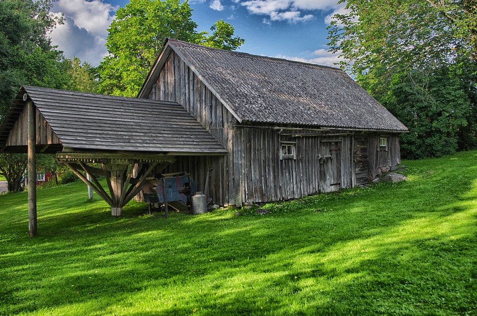 Scenic farm rural photo