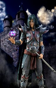 Armour, Woman Warrior, Knight, Action Figure