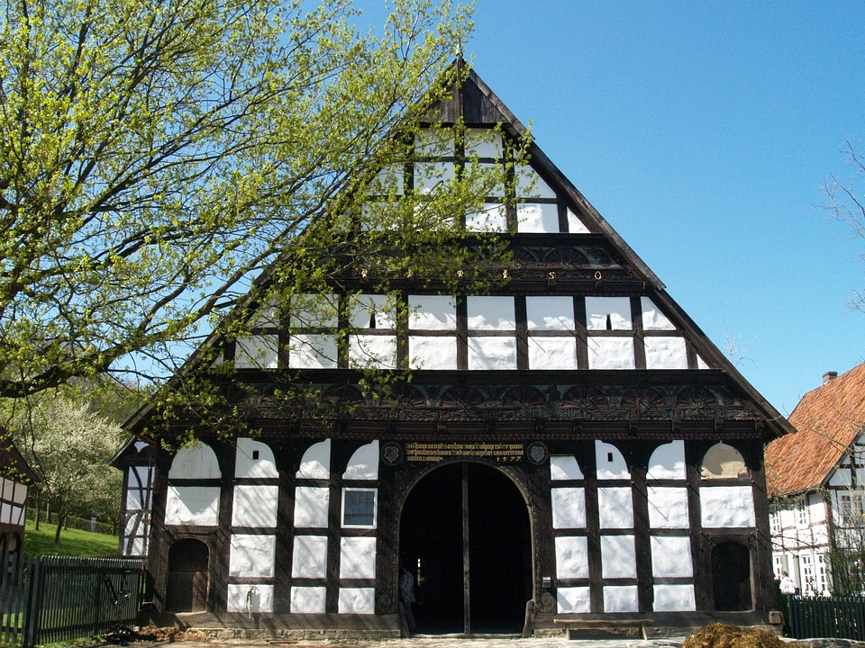 Historic center building fachwerkhaus