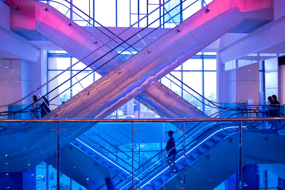 Blue, Structure, Leisure Centre, Architecture