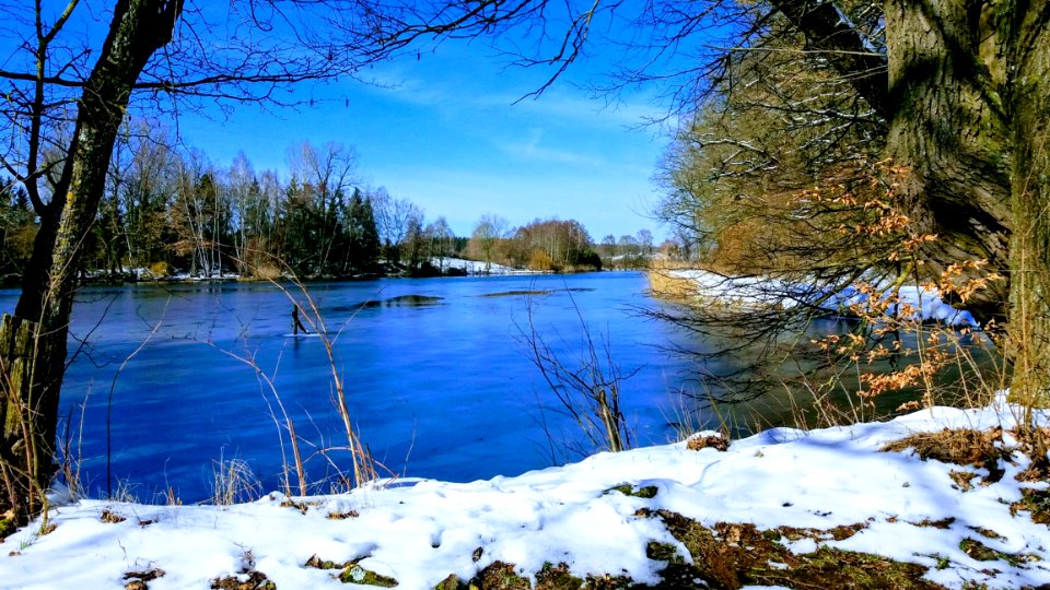 Winter, Water, Snow, Reflection photo