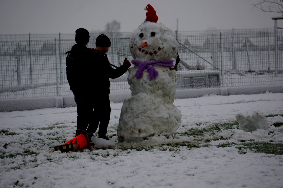 Snowman, Snow, Freezing, Winter