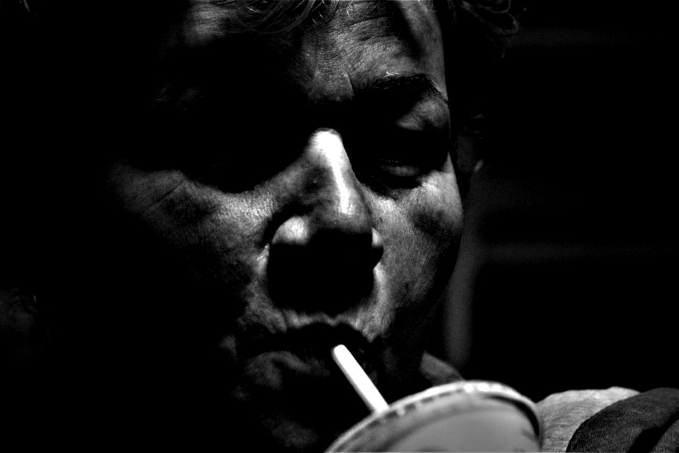 Black, Person, Man, Black And White