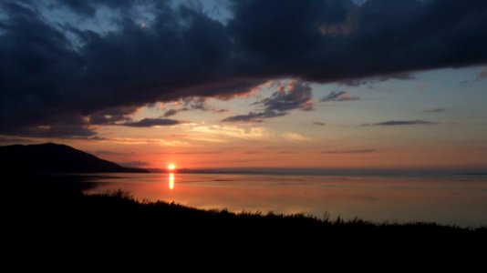 Sky, Horizon, Sunset, Afterglow photo