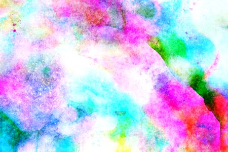 Blue, Sky, Pink, Watercolor Paint