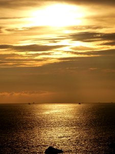 Horizon, Sky, Sea, Afterglow photo
