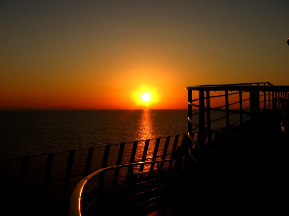 Sunset, Sunrise, Horizon, Sun