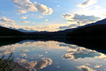 Reflection, Sky, Lake, Nature
