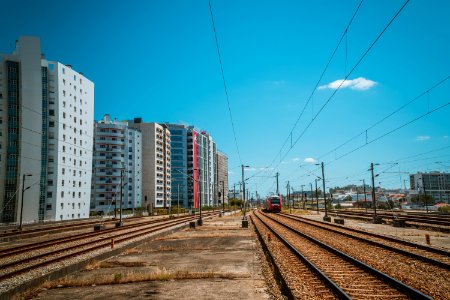 Track, Sky, Metropolitan Area, Transport photo