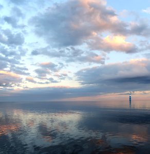 Sky, Horizon, Sea, Reflection photo