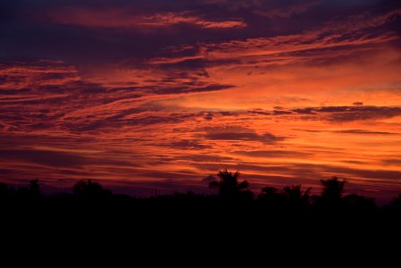 Sky, Red Sky At Morning, Afterglow, Sunset