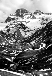 Black And White, Mountainous Landforms, Monochrome Photography, Mountain photo