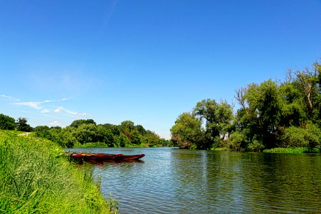 Waterway, River, Sky, Bank photo