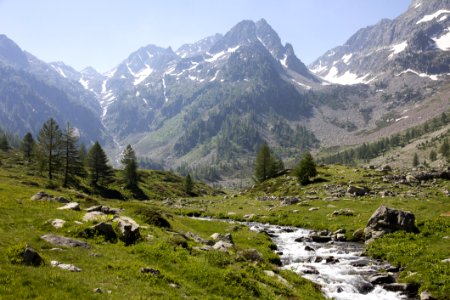 Mountainous Landforms, Mountain, Valley, Mountain Range photo