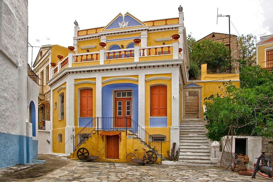 Nautical museum colorful town