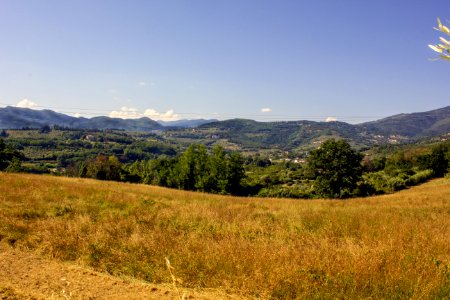 Sky, Mountainous Landforms, Grassland, Wilderness