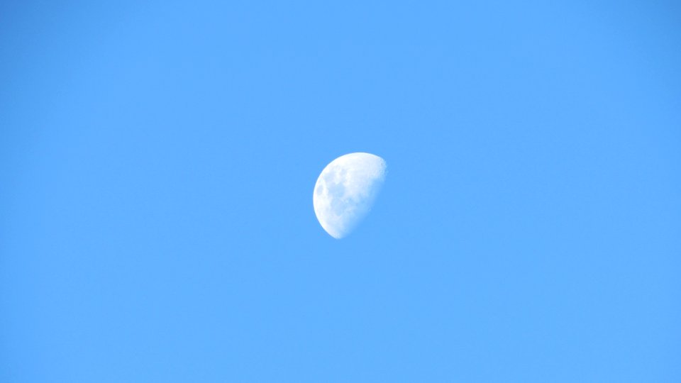 Sky, Daytime, Atmosphere, Moon photo