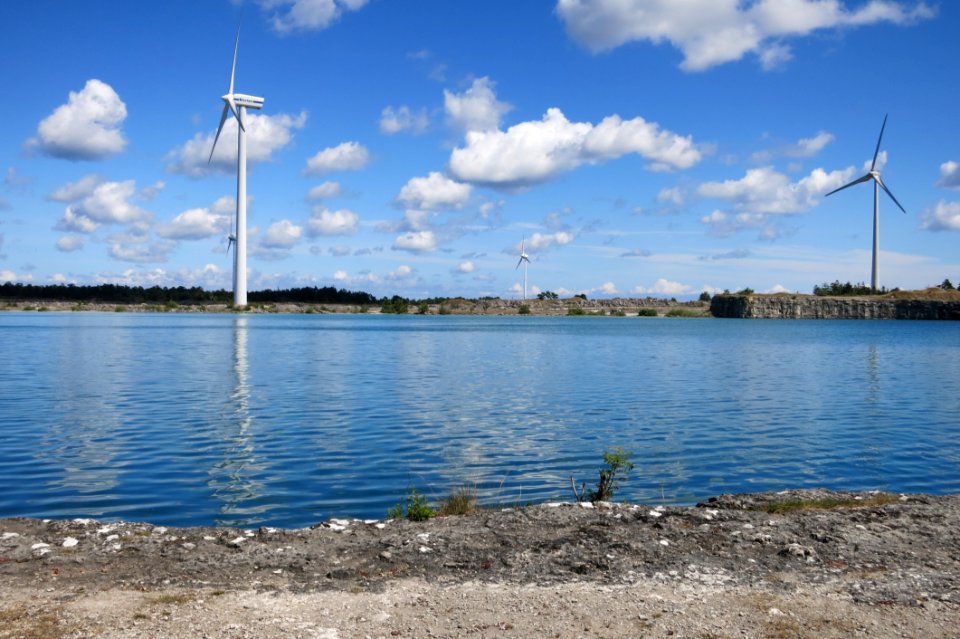 Water, Windmill, Sky, Waterway