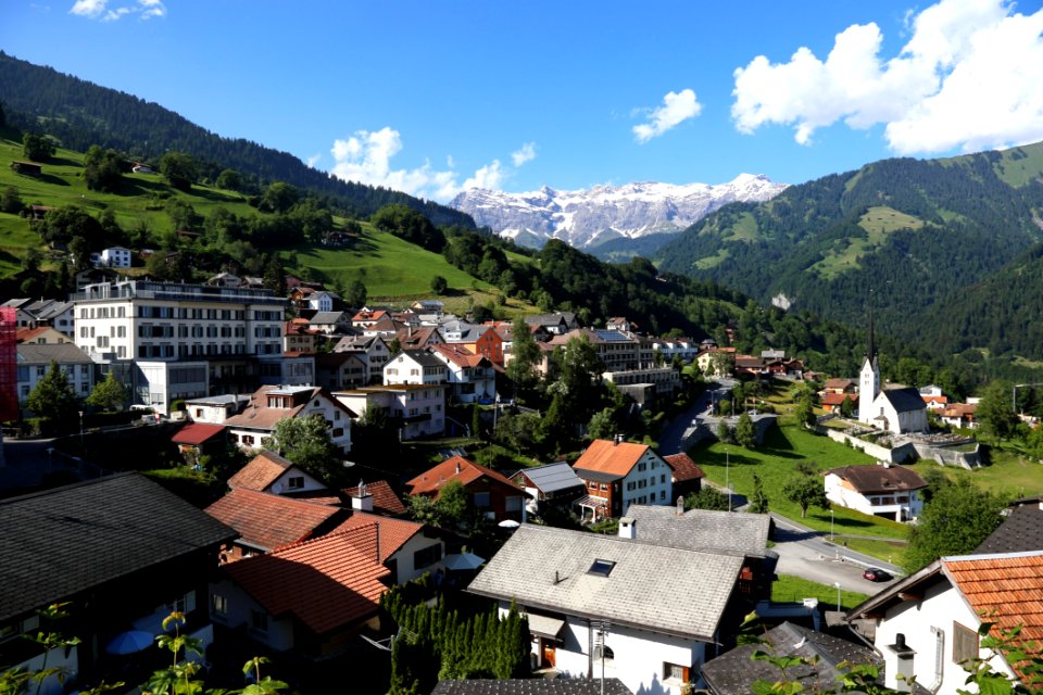 Mountain Village, Mountainous Landforms, Mountain Range, Mountain