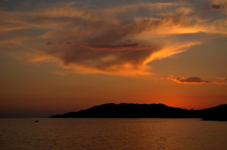 Sky, Horizon, Afterglow, Sunset