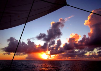Sky, Sea, Horizon, Sunrise