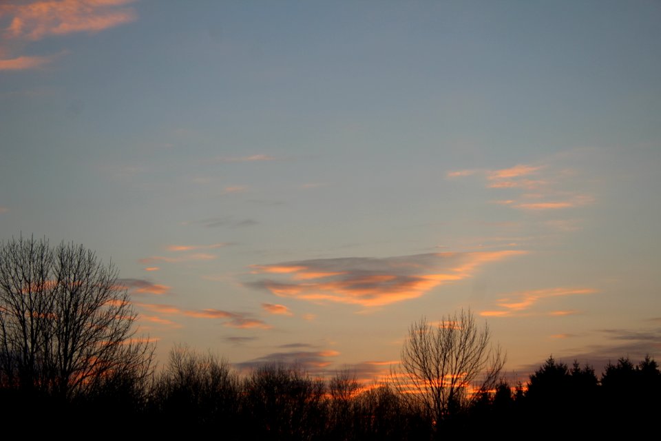 Sky, Red Sky At Morning, Dawn, Cloud
