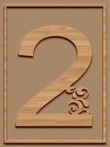 Font, Wood, Number, Angle photo