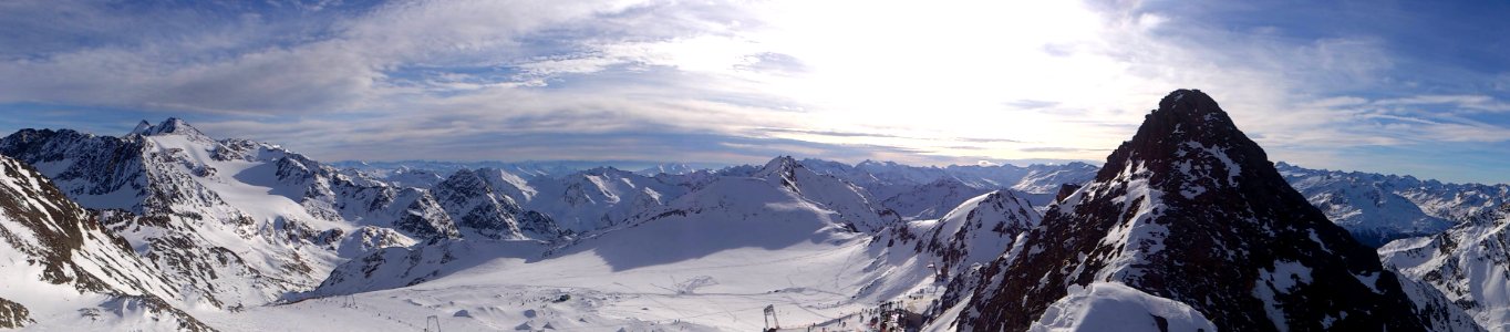 Mountainous Landforms, Mountain Range, Mountain, Sky photo