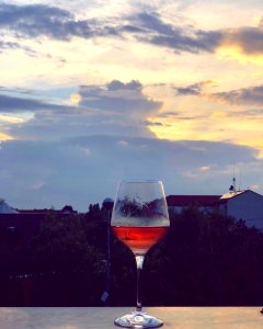 Sky, Wine Glass, Reflection, Stemware