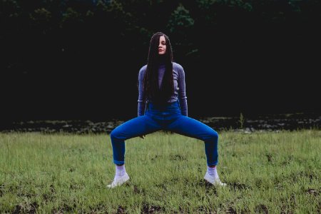 Blue, Nature, Sitting, Grass