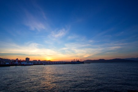 Sky, Horizon, Sea, Afterglow photo