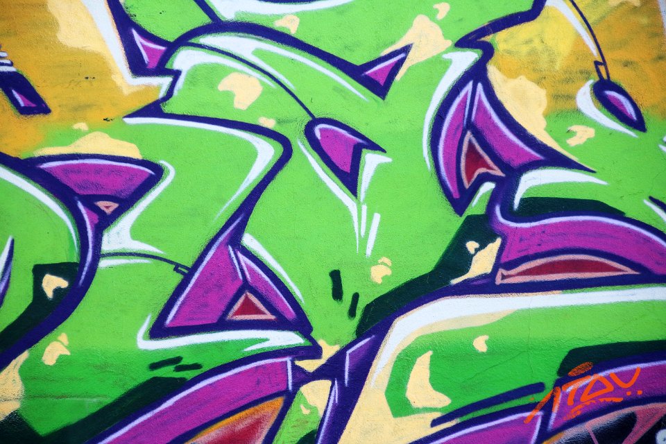 Art, Graffiti, Green, Purple