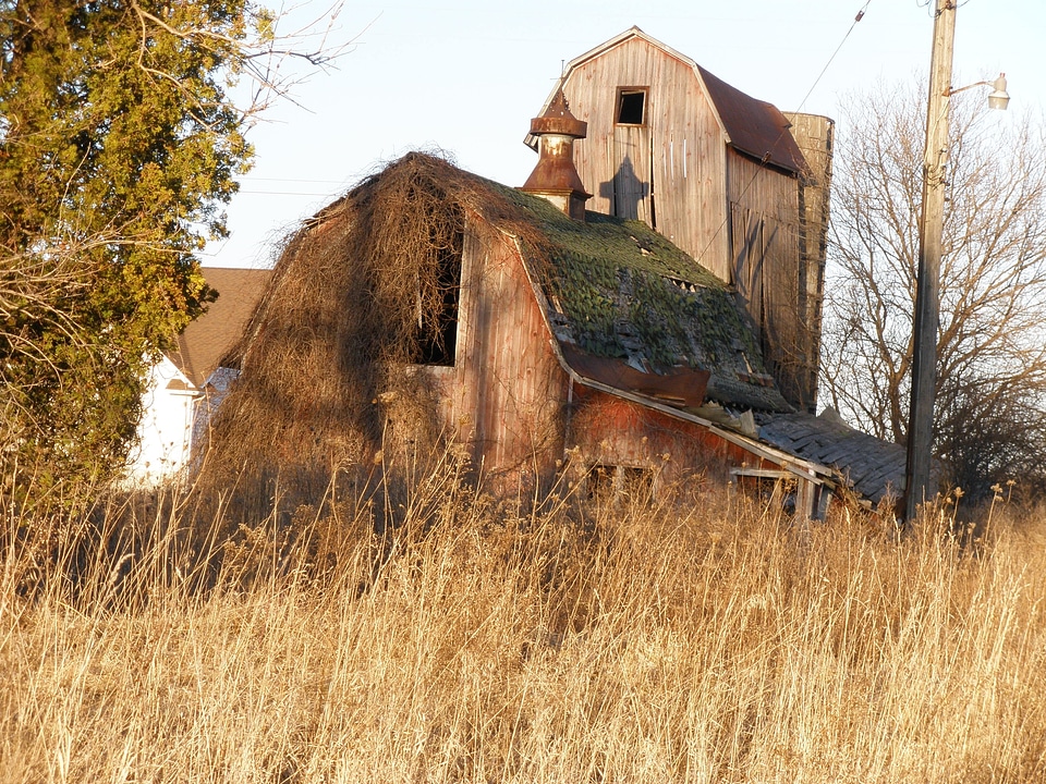 Rustic weathered abandoned