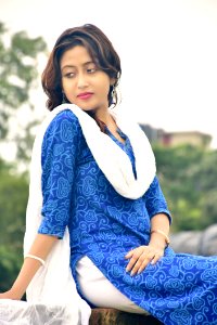 Blue, Photo Shoot, Beauty, Formal Wear