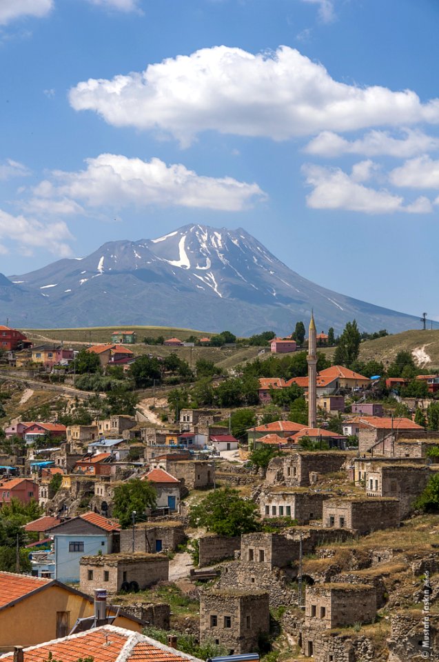 Sky, City, Town, Mountain