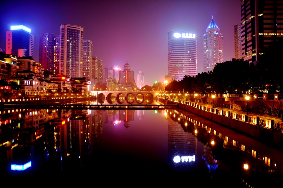 Cityscape, Metropolitan Area, Reflection, City
