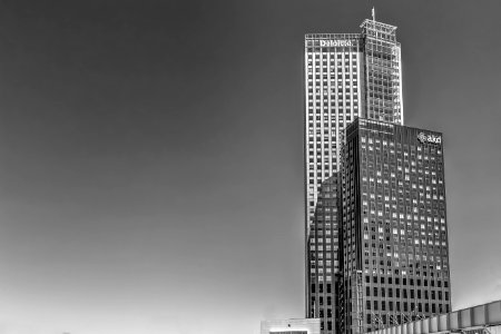 Skyscraper, Building, Black And White, Tower Block photo