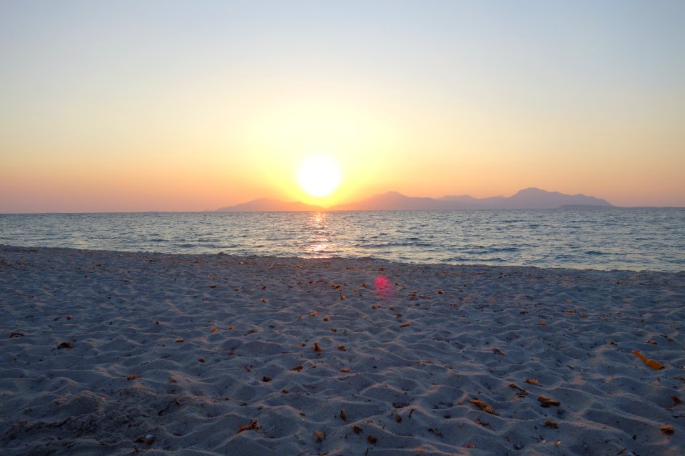 Sea, Horizon, Sky, Sunrise