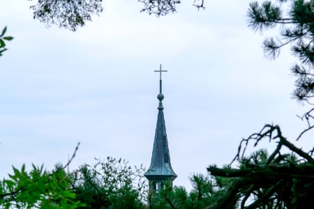 Sky, Landmark, Tree, Steeple