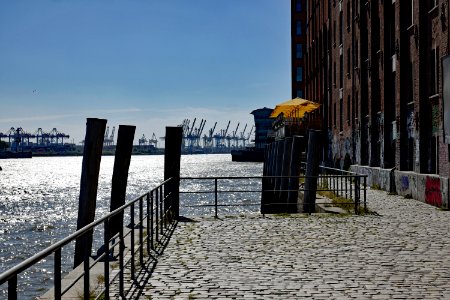 Water, Sky, Boardwalk, Pier photo