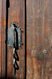 Wood, Wood Stain, Door, Door Knocker photo