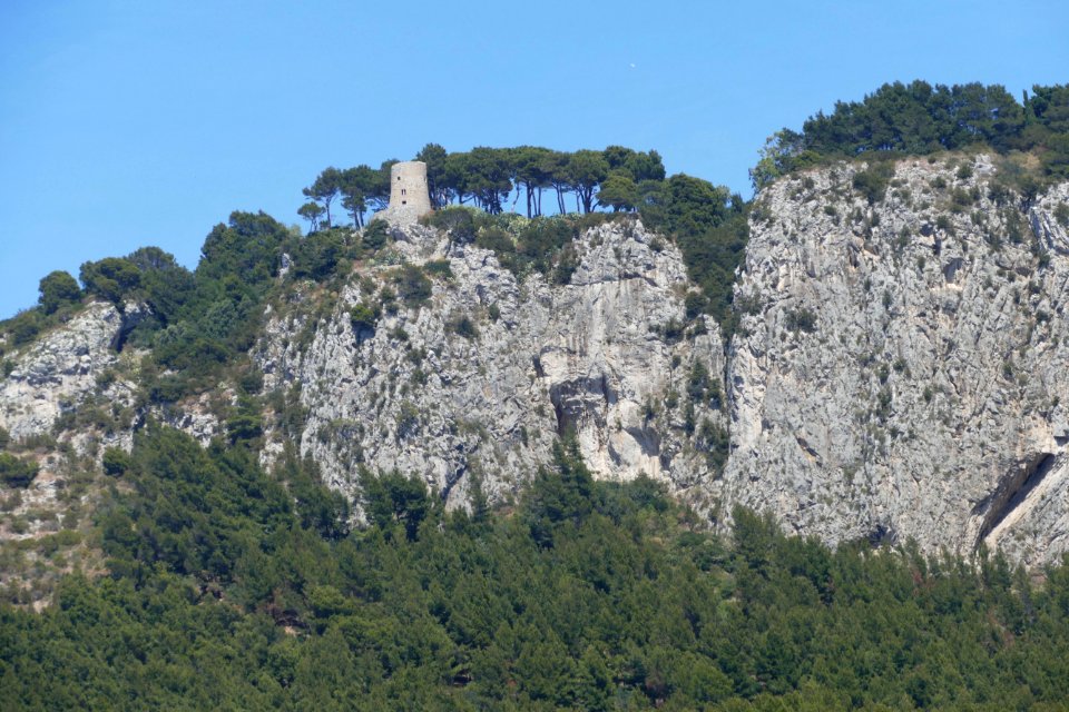 Tree, Mountain, Sky, Escarpment