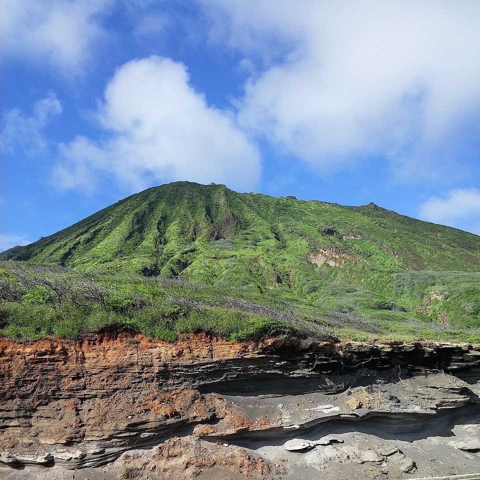 Sky cloud rock