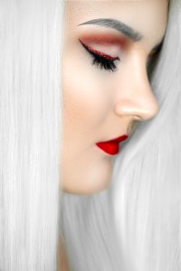 Lip, Eyebrow, Beauty, Human Hair Color photo