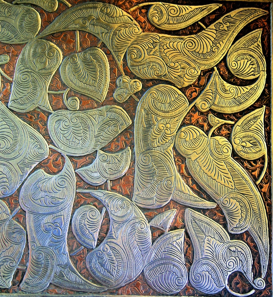 Embossed decorative metal