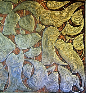 Embossed decorative metal