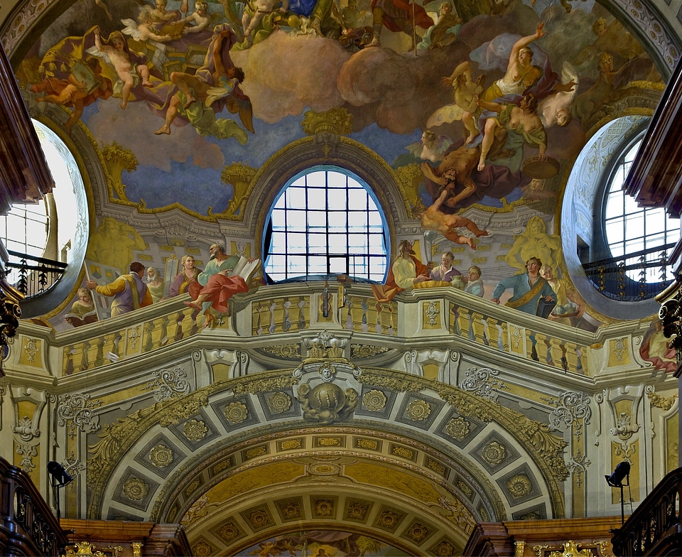 National library landmark interior